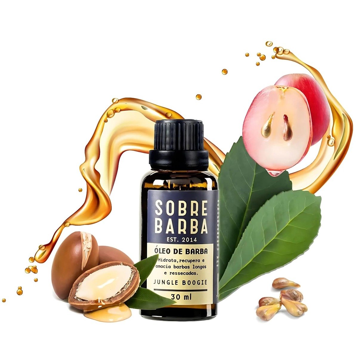 Óleo de Barba Sobrebarba Jungle Boogie 30ml Reduz Frizz — SOBREBARBA