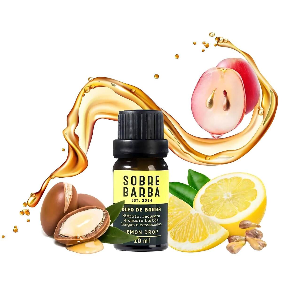 Kit Shampoo + Óleo Sobrebarba Lemon Drop Edição Viagem — SOBREBARBA