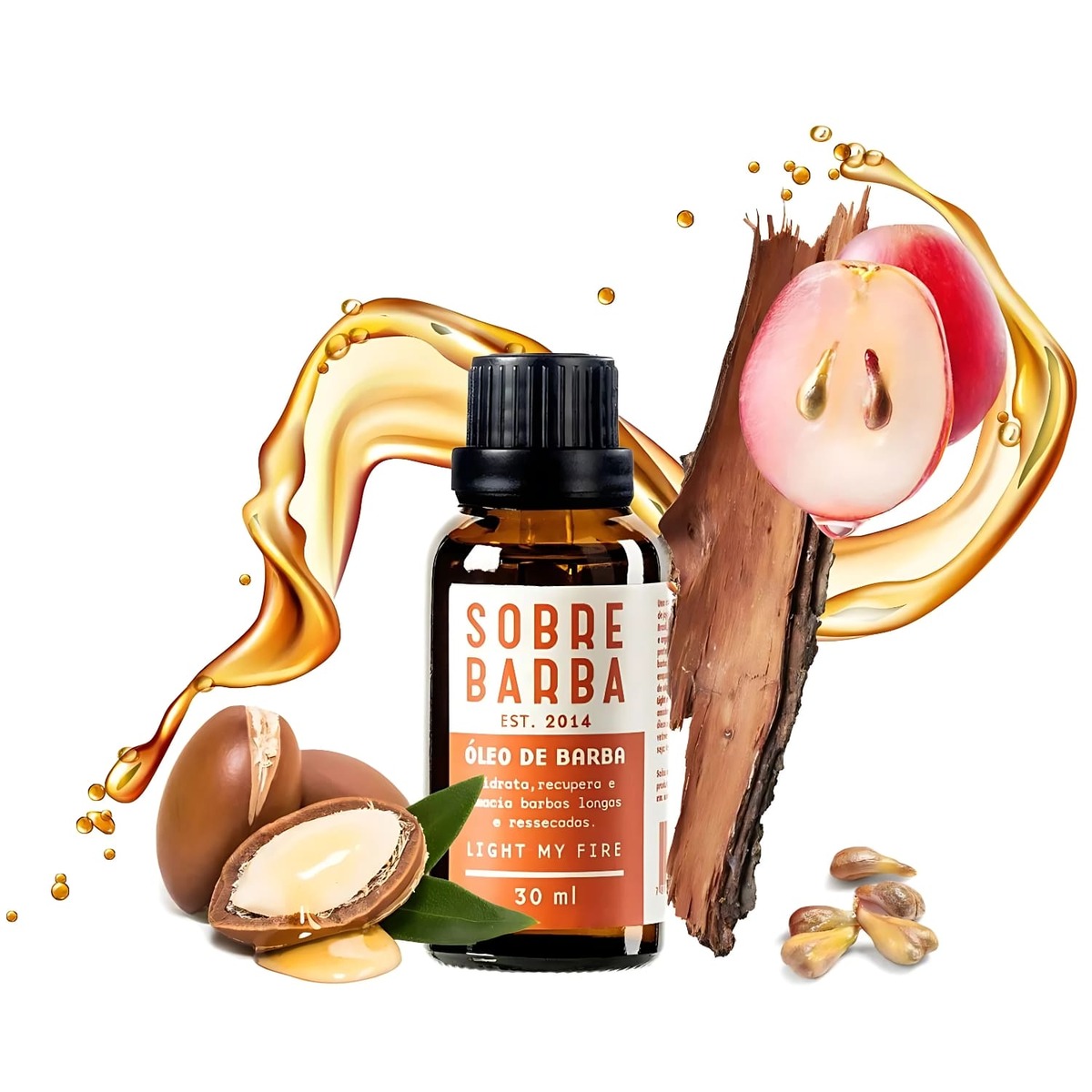 Kit para Barba Balm 140ml + Óleo 30ml Sobrebarba Light My Fire — SOBREBARBA
