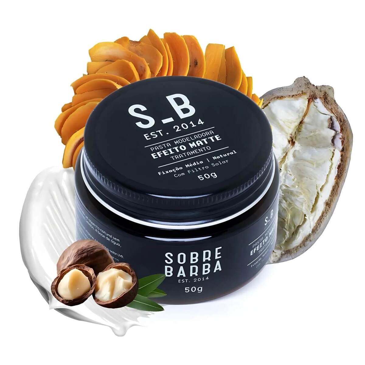 Pasta Modeladora Sobrebarba Efeito Matte 50g Fixação Média — SOBREBARBA