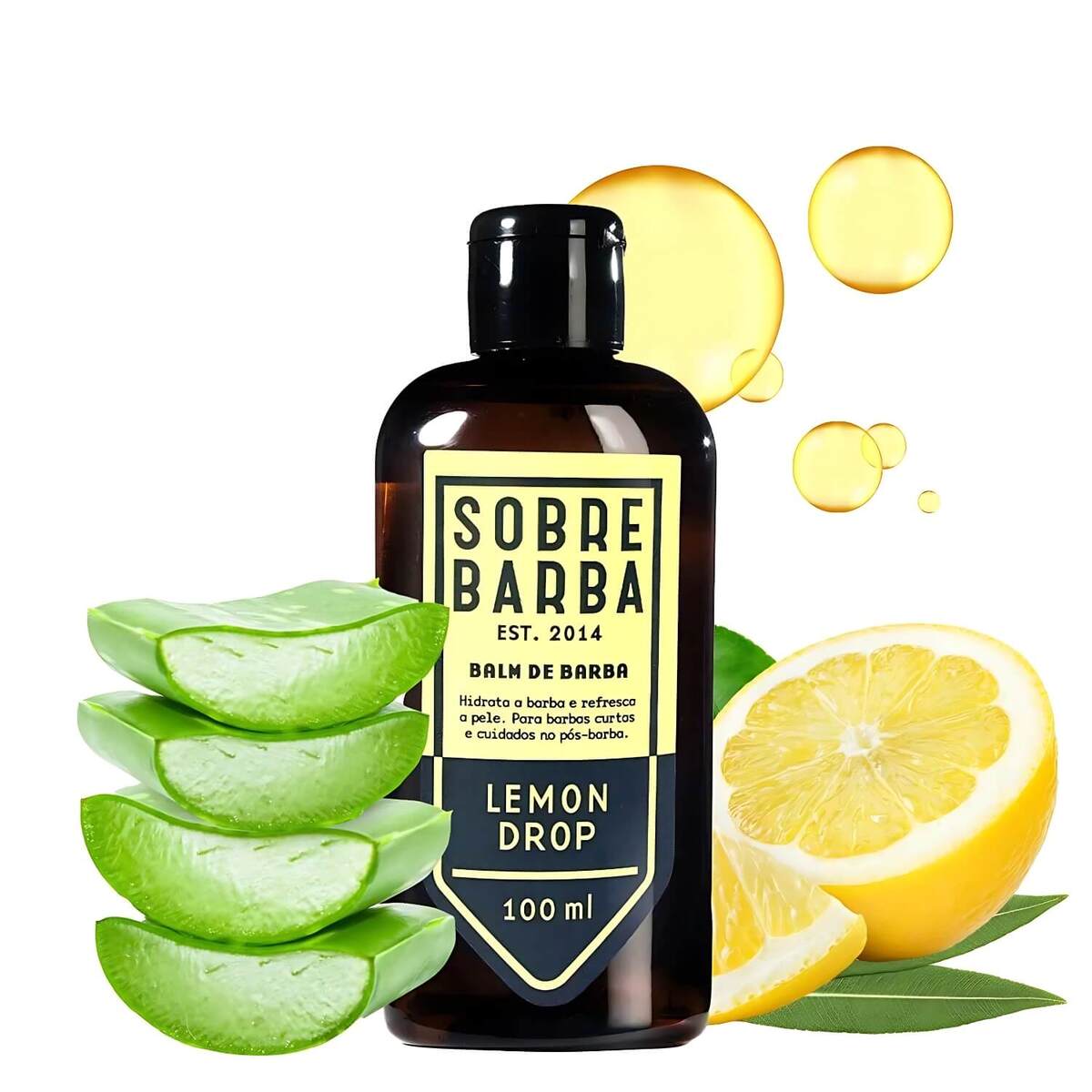 Kit Sobrebarba Lemon Drop Shampoo + Balm + Esfoliante para Barba — SOBREBARBA
