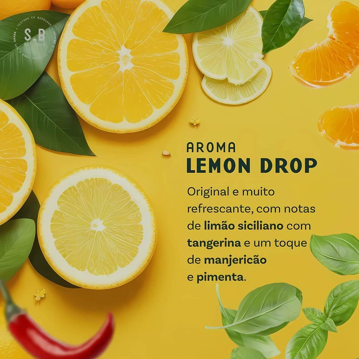 Kit Sobrebarba Lemon Drop Shampoo + Balm + Esfoliante para Barba — SOBREBARBA