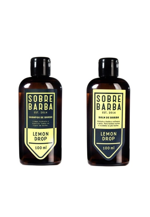 Kit Shampoo + Balm Sobrebarba Lemon Drop Edição Viagem — SOBREBARBA