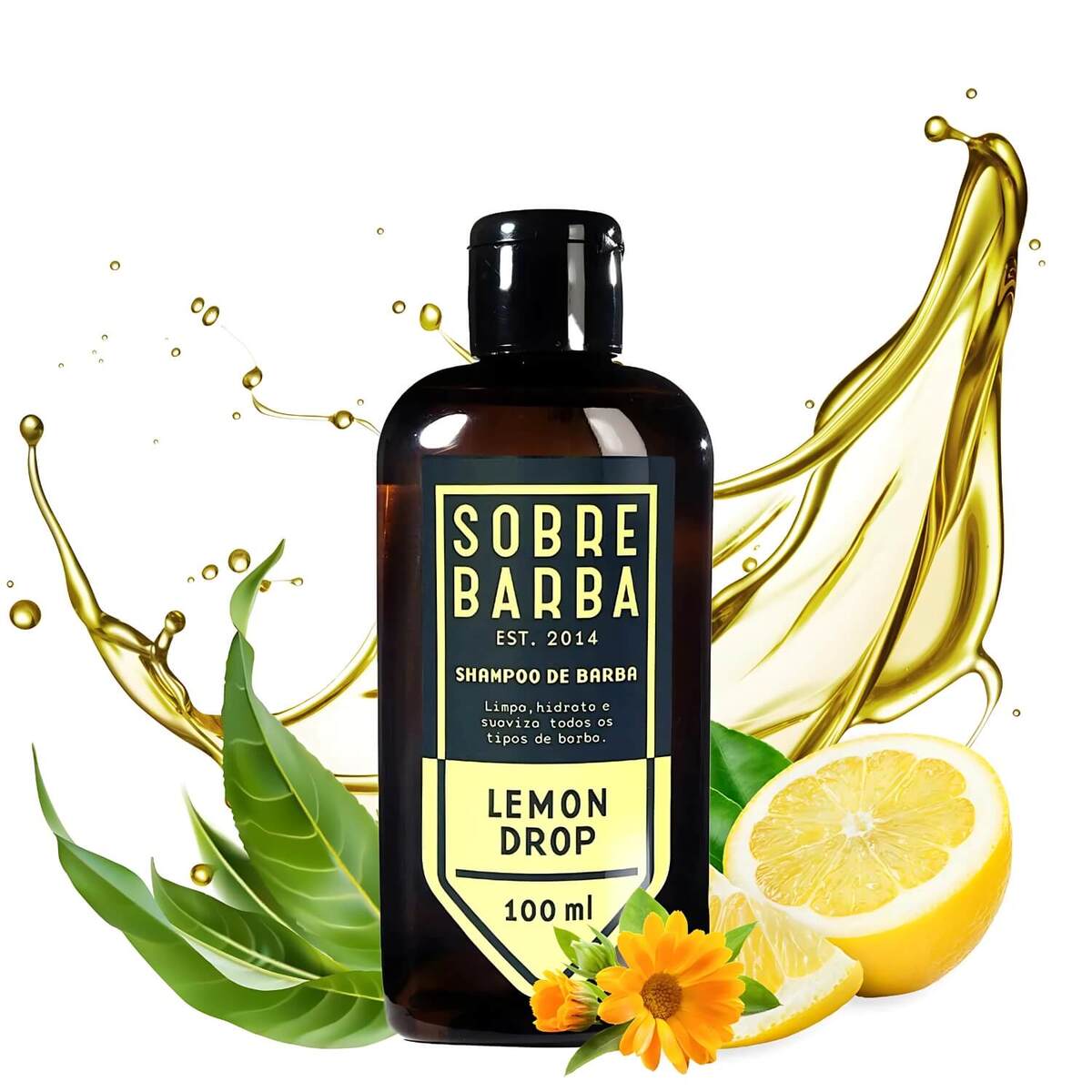 Kit Sobrebarba Lemon Drop Shampoo + Balm + Esfoliante para Barba — SOBREBARBA