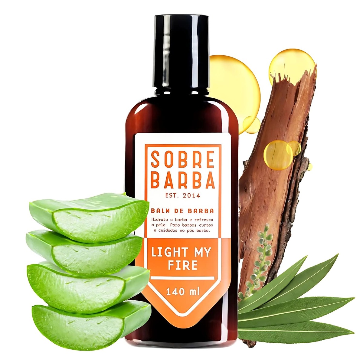 Kit para Barba Balm 140ml + Óleo 30ml Sobrebarba Light My Fire — SOBREBARBA