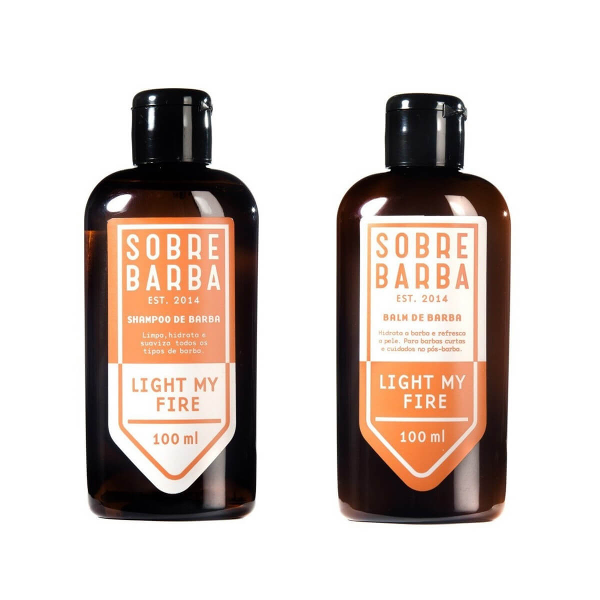 Kit Barba Shampoo 100ml + Balm 100ml Sobrebarba Light My Fire Edição Viagem — SOBREBARBA
