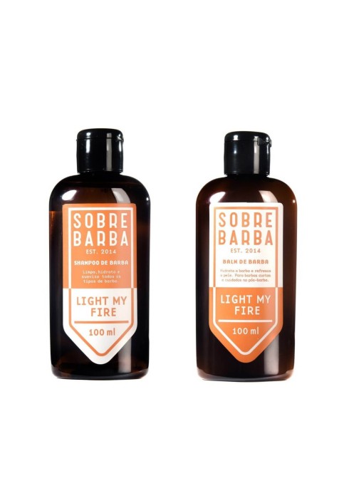 Kit Barba Shampoo 100ml + Balm 100ml Sobrebarba Light My Fire Edição Viagem — SOBREBARBA