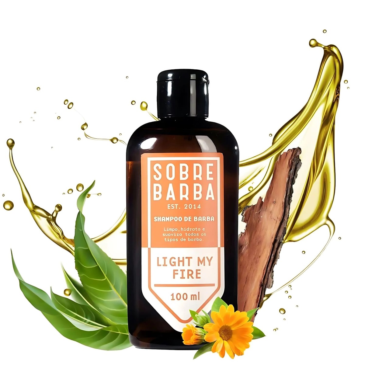 Shampoo para Barba Sobrebarba Light My Fire 100ml Edição Viagem — SOBREBARBA