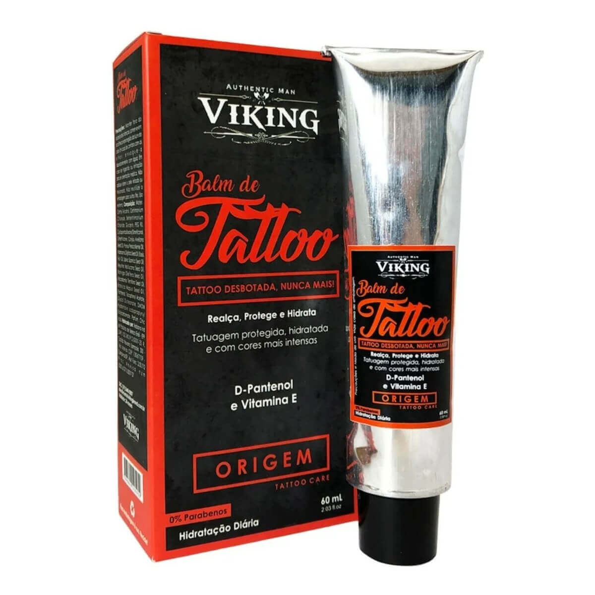 Balm para Tattoo Viking Origem 60ml: Realça as Cores — VIKING