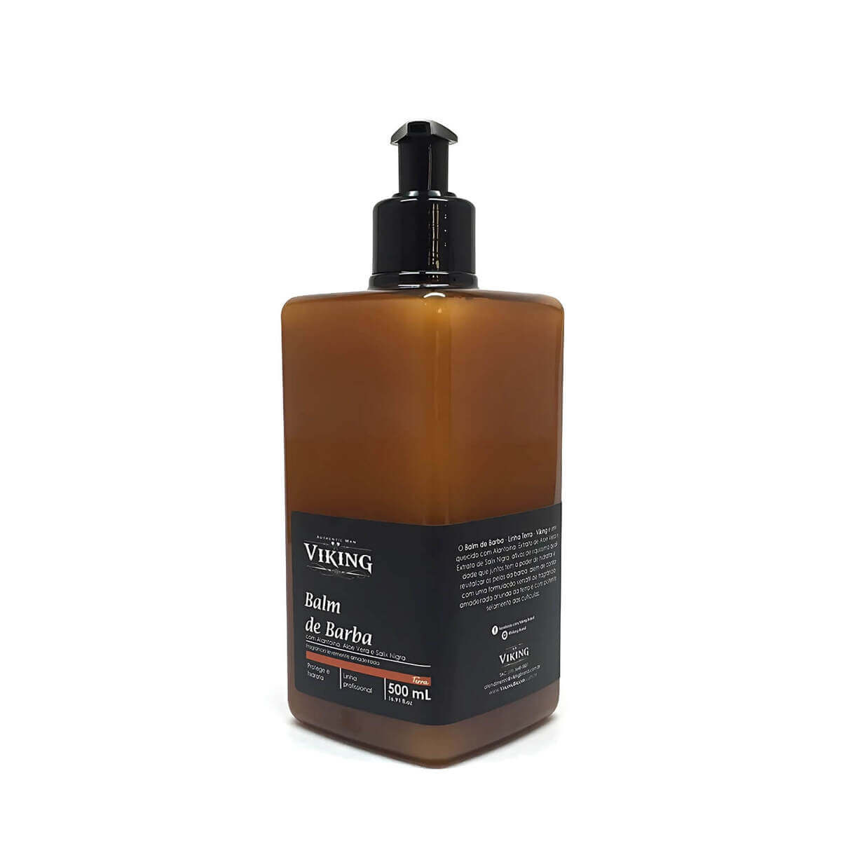 Balm para Barba Viking Terra 500ml Profissional Hidrata Alinha — VIKING