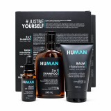 Kit para Barba Human Shampoo 3 em 1 + Balm + Óleo — HUMAN