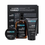 Kit para Cabelo Human Shampoo 3 em 1 + Balm + Pomada — HUMAN