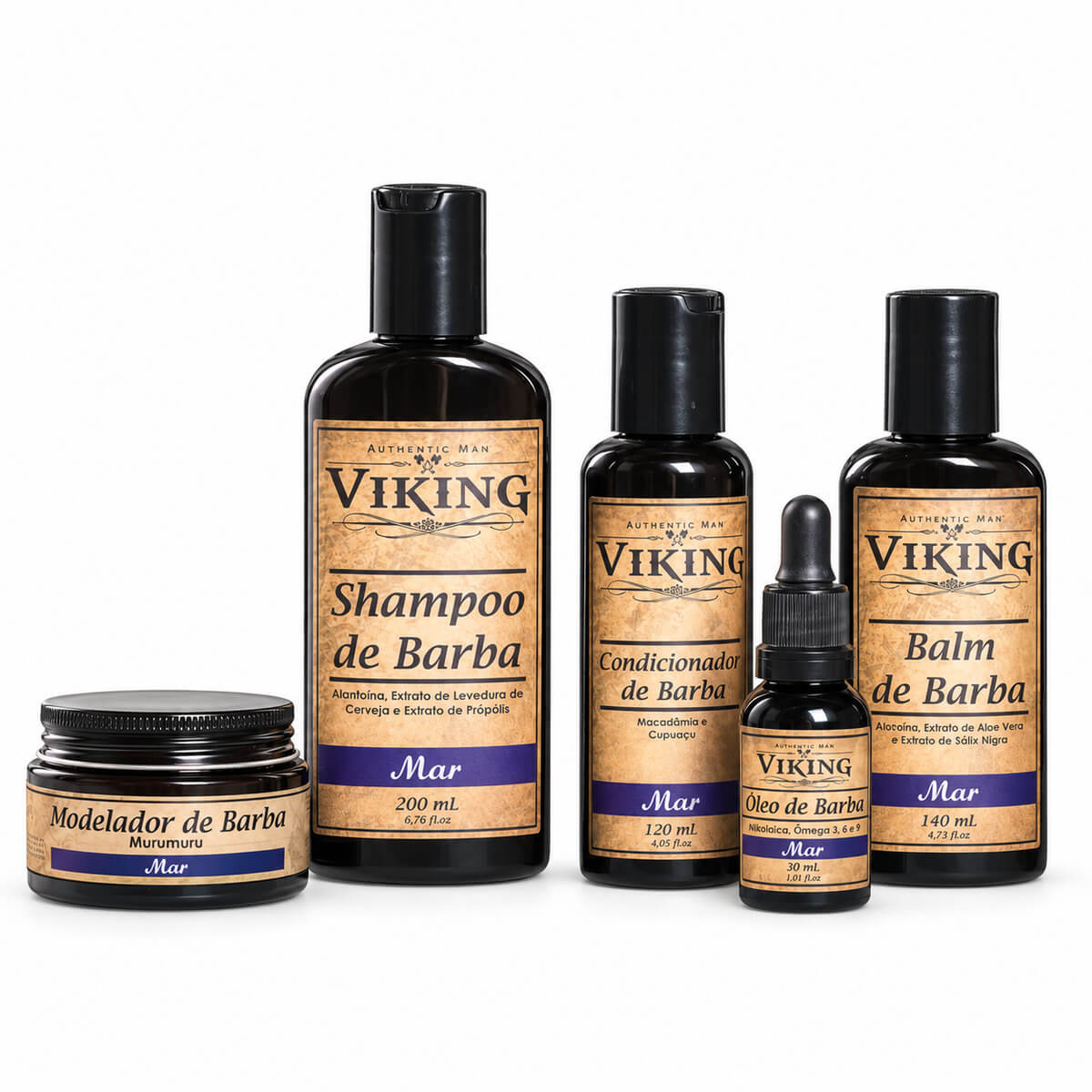 Kit para Barba Viking Mar: Cuidado Completo + Necessaire — VIKING