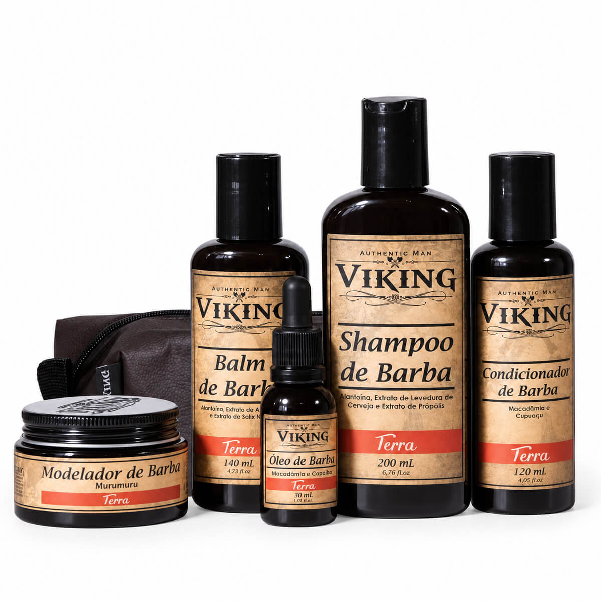 Kit para Barba Viking Terra Completo + Necessaire — VIKING