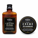 Kit Creme de Barbear + Loção Pós-Barba Viking Tradition — VIKING
