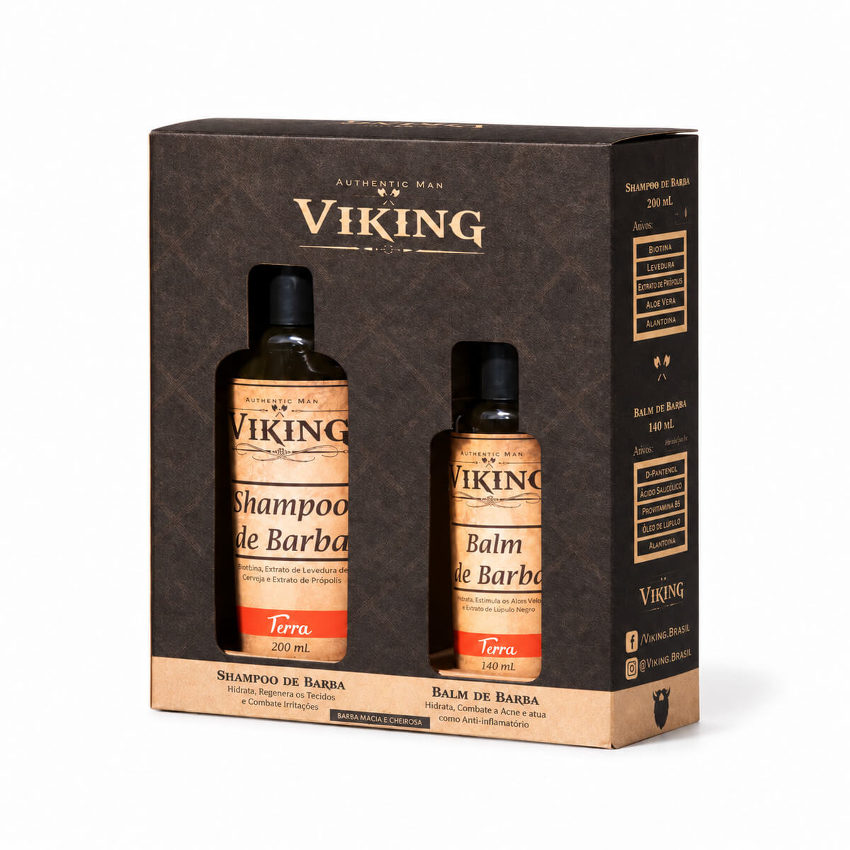 Kit para Barba - Shampoo e Balm Viking Terra — VIKING