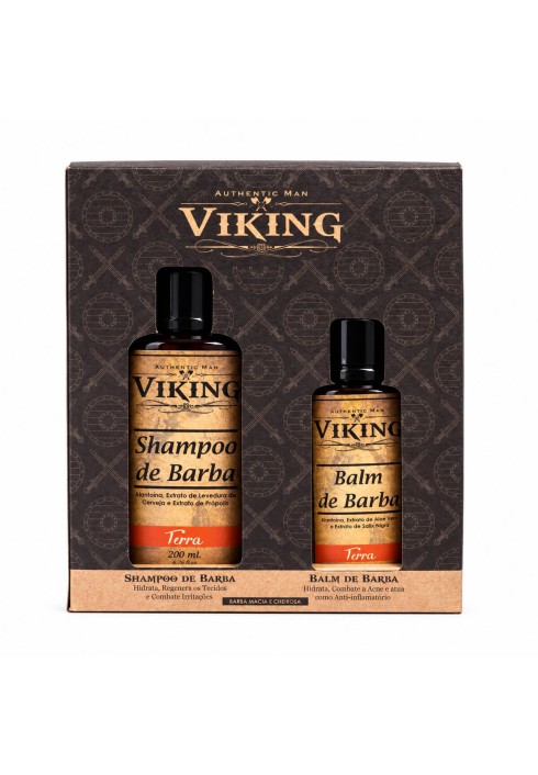 Kit para Barba - Shampoo e Balm Viking Terra — VIKING