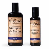 Kit de Barba Shampoo 200ml + Condicionador 120ml Viking Mar — VIKING