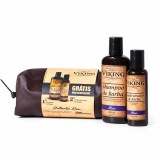 Kit com Necessaire Shampoo e Condicionador de Barba Viking Mar — VIKING