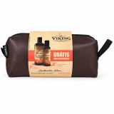 Kit com Necessaire Shampoo e Condicionador de Barba Viking Terra — VIKING