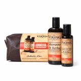 Kit com Necessaire Shampoo e Condicionador de Barba Viking Terra — VIKING