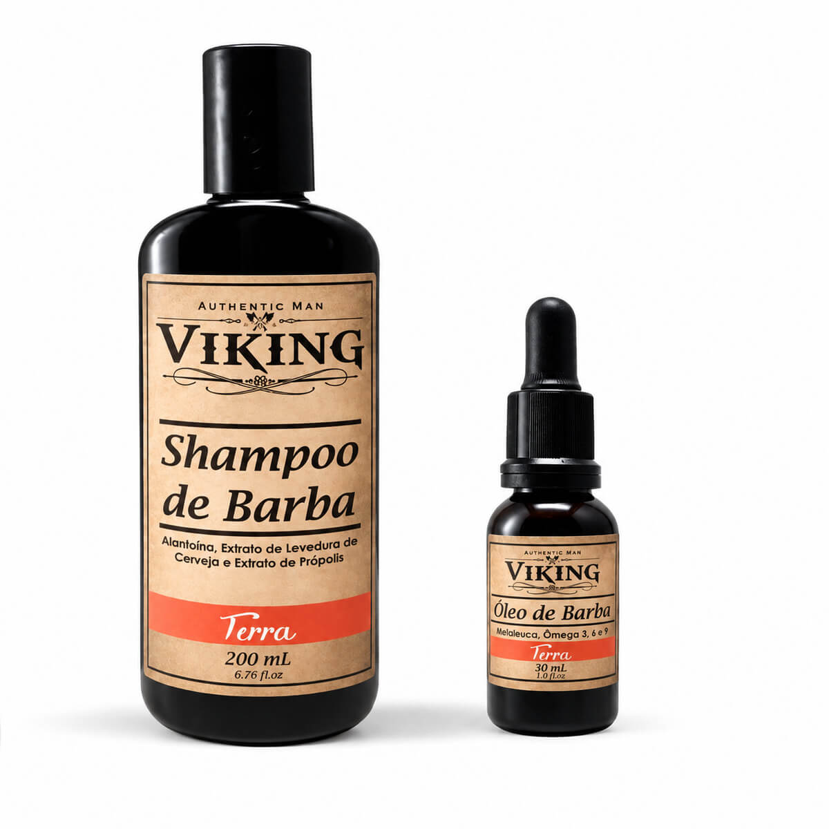 Kit para Barba Viking Terra Shampoo + Óleo Nutritivo — VIKING