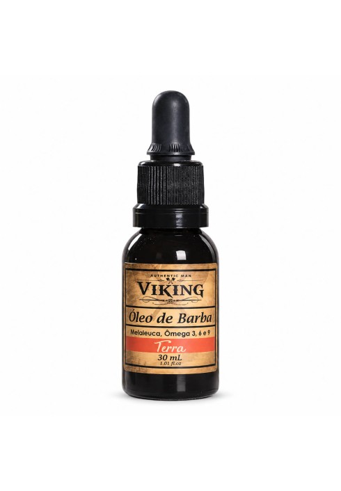 Óleo de Barba Viking Terra 30ml Nutre e Dá Brilho — VIKING