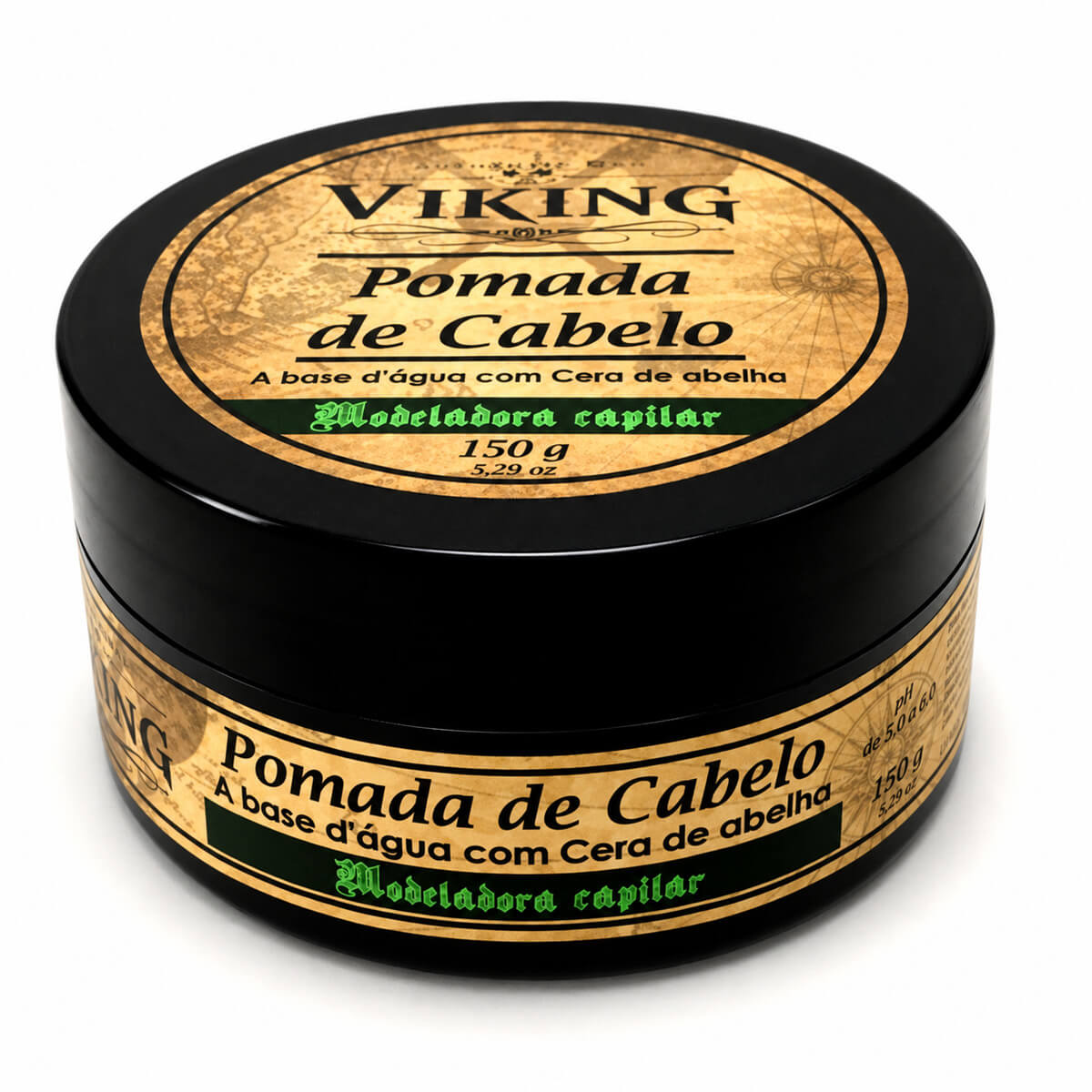 Kit 2 Pomadas para Cabelo Viking 150g Efeito Seco — VIKING
