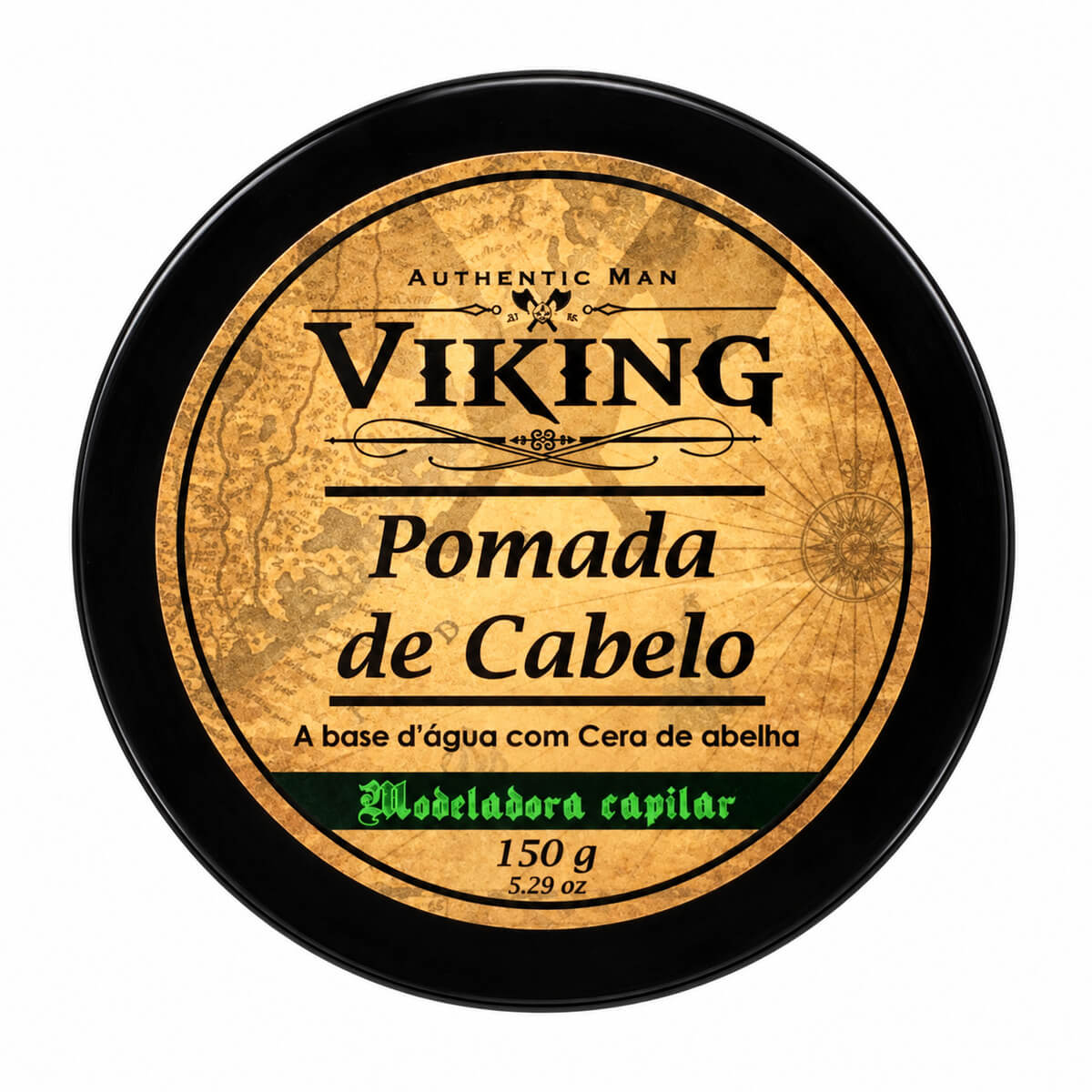 Kit 2 Pomadas para Cabelo Viking 150g Efeito Seco — VIKING