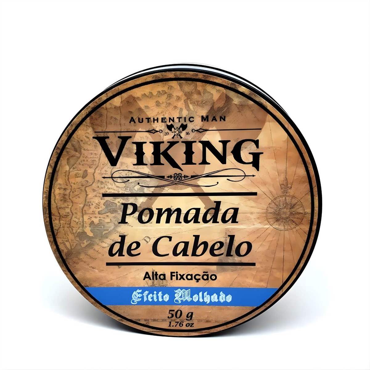Pomada para Cabelo Viking 50g Efeito Molhado e Fixação Forte — VIKING