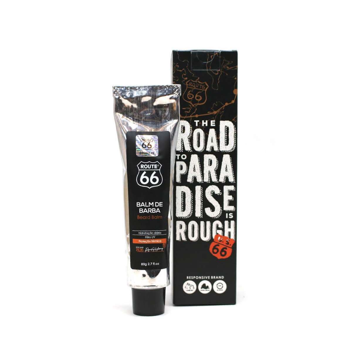 Balm para Barba Viking Route 66 80g Carvão Ativado — VIKING