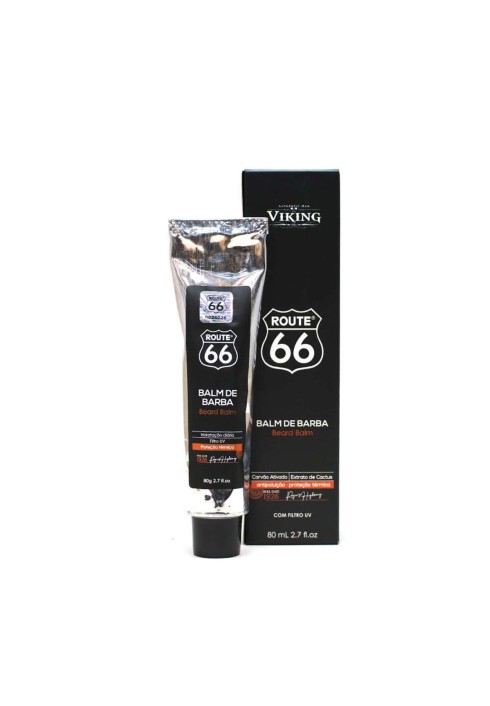 Balm para Barba Viking Route 66 80g Carvão Ativado — VIKING