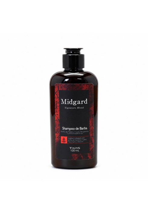 Shampoo para Barba Viking Midgard 100ml Limpa sem Ressecar — VIKING