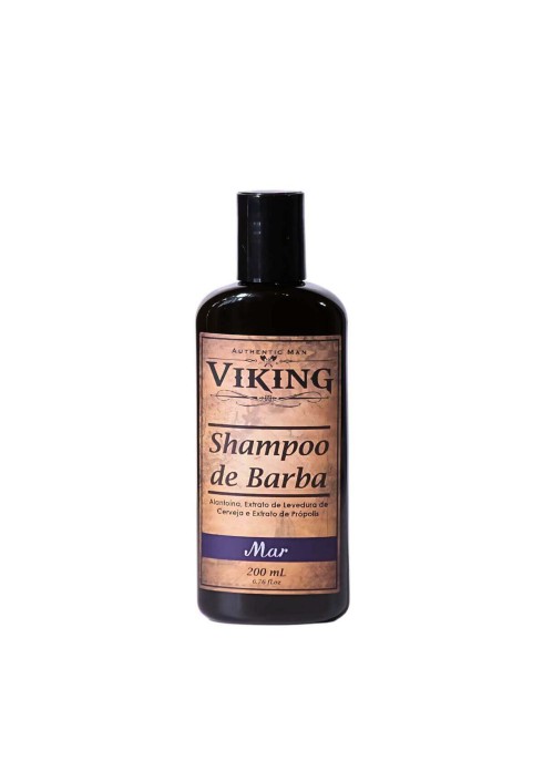 Shampoo de Barba Viking Mar 200ml Limpa Sem Ressecar — VIKING
